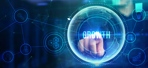 Obraz premium Business Growth Concept. Development to success and motivation.