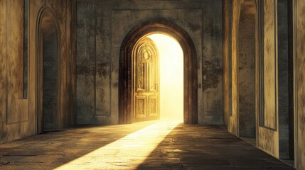 Fototapeta premium entrance to the church