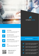 Naklejka premium Modern Tech Brochure Design.