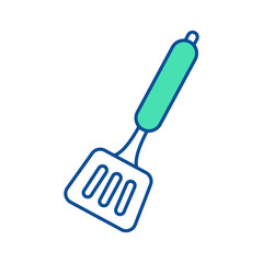 Spatula. Kitchenware icon. Line vector kitchen utensil and tool. Cutlery illustration