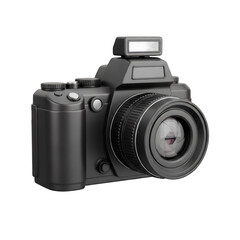 3D Render of a Camera on transparent background 