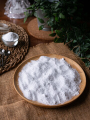 Isomalt or Maltitol sugar alcohol used as a sugar substitute and laxative.