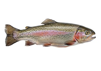 Naklejka premium 虹鱒の肖像