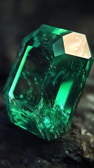 Emerald gemstone closeup