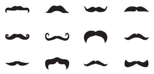 set of mustache. collection of mustaches. collection of mustaches