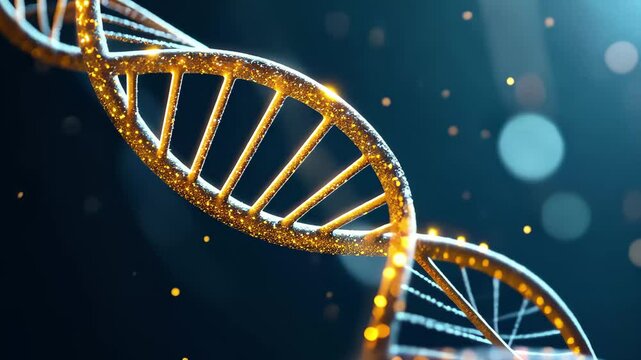 Understanding DNA sequencing through advanced data processing visuals in modern science, DNA sequencing or data processing concept Seamless 3D render - Powered by Adobe