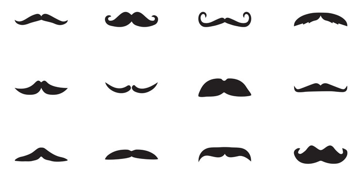mustache collection set. set of mustaches. Mustache icon collection