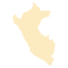 Obraz premium map of Peru land