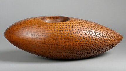 Smooth, organic wooden sculpture