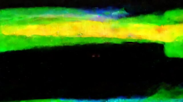 Vibrant color transitions: abstract green to multicolored neon animation