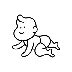 Fototapeta premium Baby Icon vector