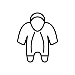 Baby Onesie Icon vector