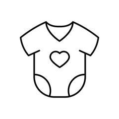 Baby Romper Icon vector