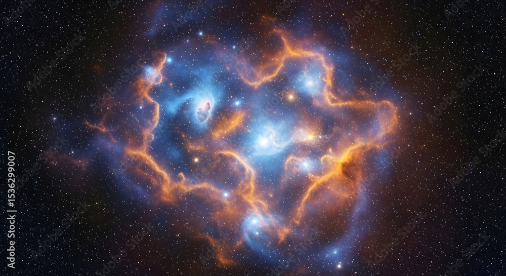 Wall mural outer space nebula galaxy cosmic dust interstellar cloud astronomy universe stellar formation view