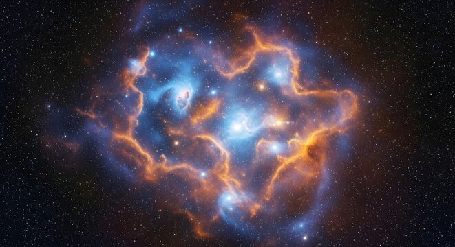 Outer space nebula galaxy cosmic dust interstellar cloud astronomy universe stellar formation view