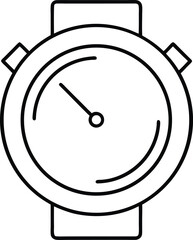 time tracking outline icon vector.