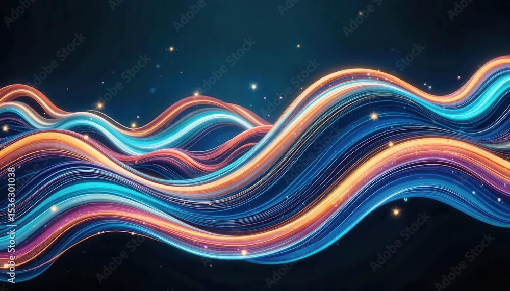Fototapete colorful swirling abstract patterns for computer monitors background design