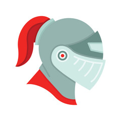 knight helmet icon illustration vector