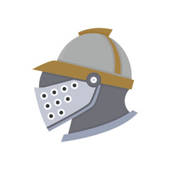 warrior and ancient helmet illustration
