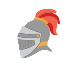 knight helmet icon illustration vector