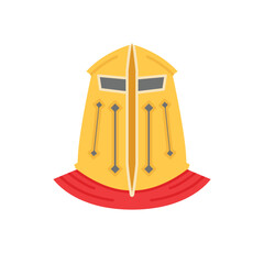 warrior and ancient helmet illustration