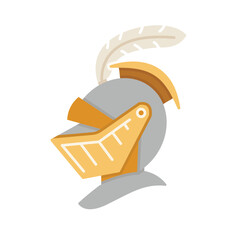 knight helmet icon illustration vector