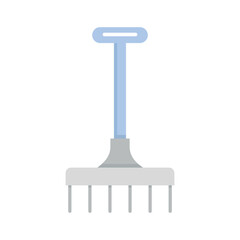 rake tool vector icon illustration