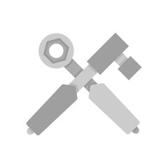 socket wrench tool icon illustration