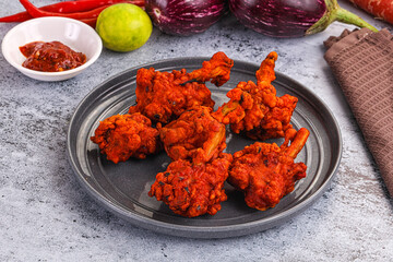 Indian cuisine - spicy Chicken lollipop