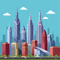 Fototapeta premium Concept vector illustration of a business situation.