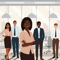 Obraz premium Concept vector illustration of a business situation.