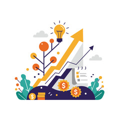 Fototapeta premium Concept vector illustration of a business situation.