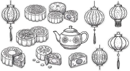 月餅と提灯の調べ