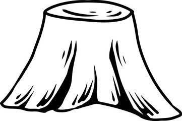 Cartoon Tree Stump