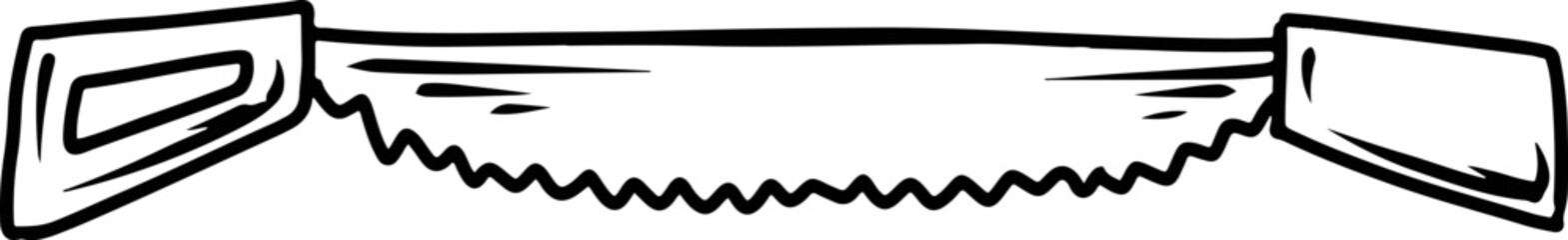 Cartoon Chainsaw Tool