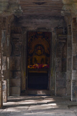 The Buddha statue inside the temple, Ridi Viharaya, Sri Lanka, 