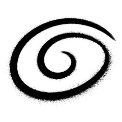 Swirl brush stroke element design