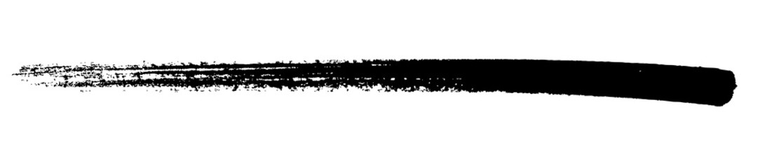 Aesthetic brush stroke line element