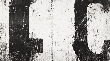 Abstract Black and White Texture with Grunge Details Suitable for Backgrounds and Creative Projects