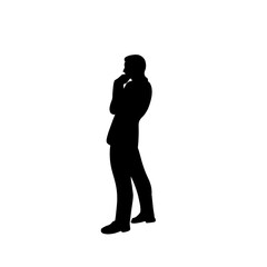 Businessman silhouette 