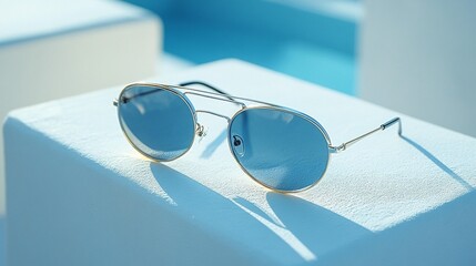 Round Sunglasses Summer Poolside Fashion
