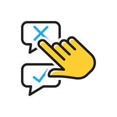 Multi color icon for disagree