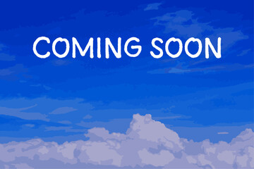 Coming Soon - text message for coming Soon, Image of Summer
