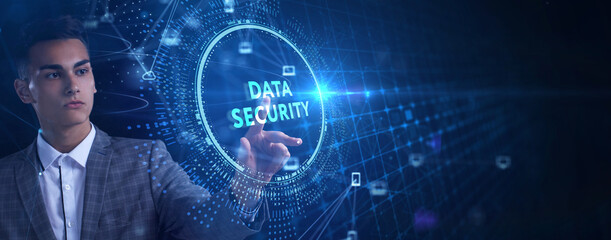 Cyber security data protection business technology privacy concept.