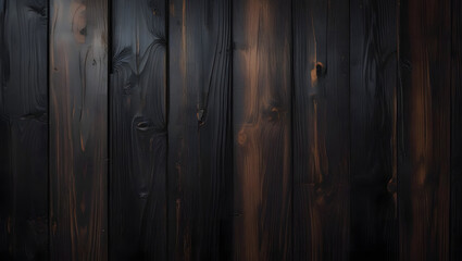 Obraz premium dark wood plank wall, texture of wooden background