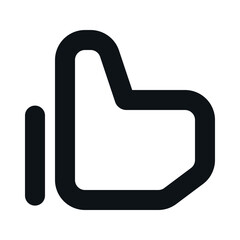 Clean and Minimalist Outline Icon of actions