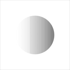 Minimalist Gradient Circle on White Background
