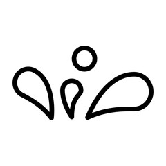Droplet Splash Vector Filled Icon Design