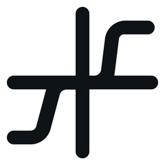 Obraz premium Clean and Minimalist Outline Icon of statistics 