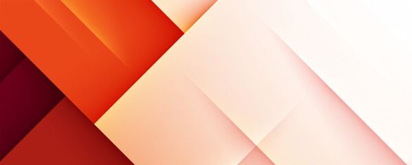 Abstract Orange and Red Geometric Layered Background with Gradient Light
